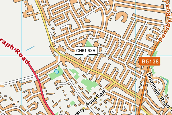 CH61 6XR map - OS VectorMap District (Ordnance Survey)