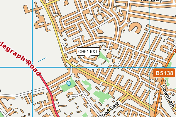 CH61 6XT map - OS VectorMap District (Ordnance Survey)