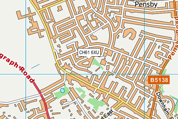 CH61 6XU map - OS VectorMap District (Ordnance Survey)
