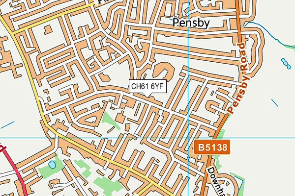 CH61 6YF map - OS VectorMap District (Ordnance Survey)