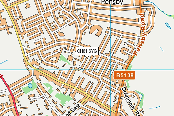 CH61 6YG map - OS VectorMap District (Ordnance Survey)