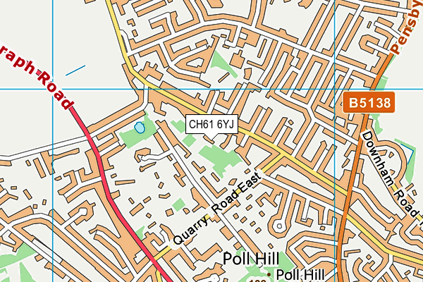 CH61 6YJ map - OS VectorMap District (Ordnance Survey)