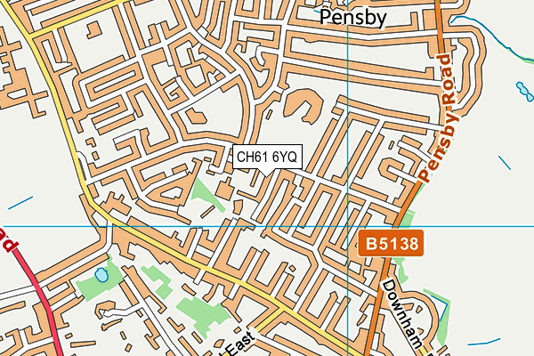 CH61 6YQ map - OS VectorMap District (Ordnance Survey)