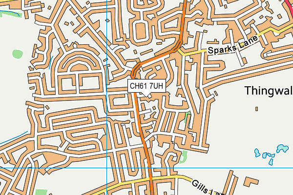 CH61 7UH map - OS VectorMap District (Ordnance Survey)