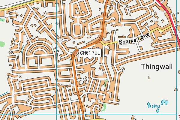 CH61 7UL map - OS VectorMap District (Ordnance Survey)