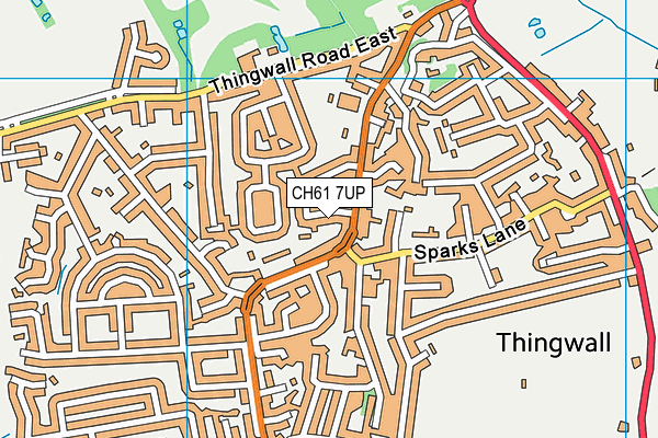 CH61 7UP map - OS VectorMap District (Ordnance Survey)