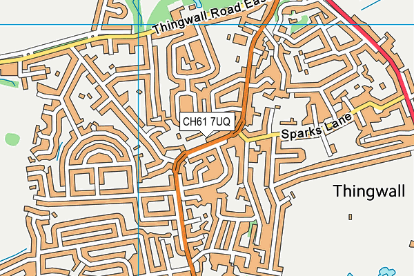 CH61 7UQ map - OS VectorMap District (Ordnance Survey)