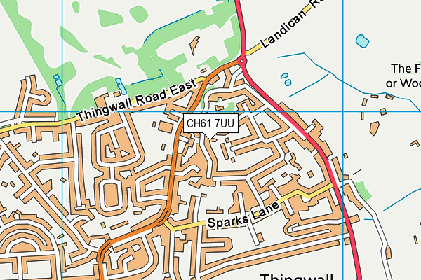 CH61 7UU map - OS VectorMap District (Ordnance Survey)