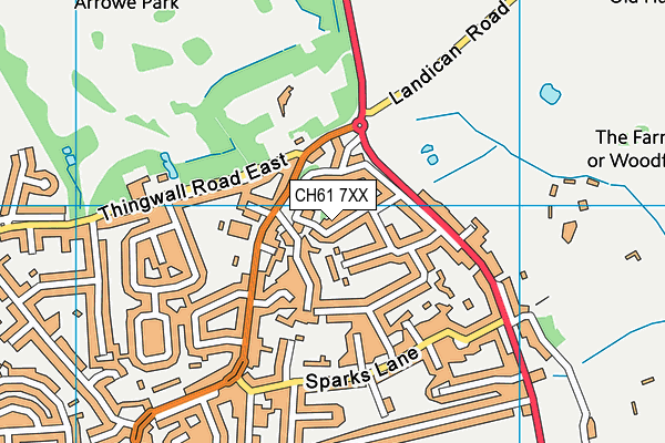 CH61 7XX map - OS VectorMap District (Ordnance Survey)