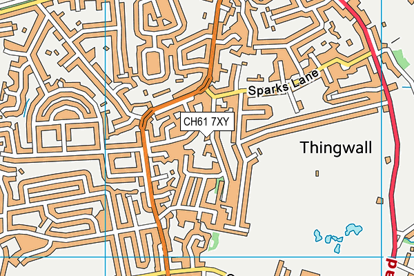 CH61 7XY map - OS VectorMap District (Ordnance Survey)
