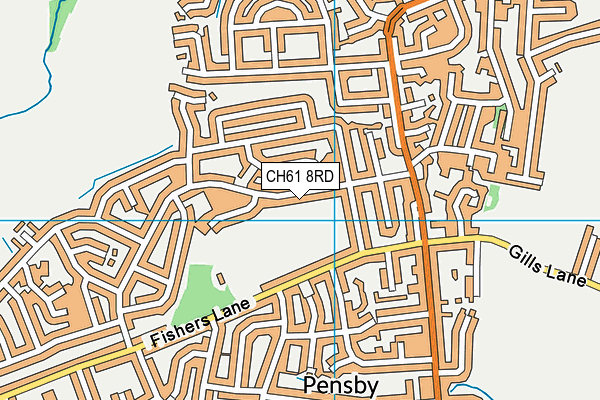 CH61 8RD map - OS VectorMap District (Ordnance Survey)
