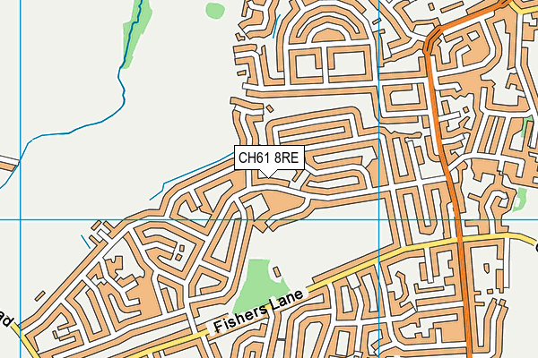 CH61 8RE map - OS VectorMap District (Ordnance Survey)