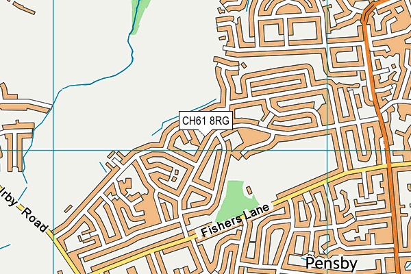 CH61 8RG map - OS VectorMap District (Ordnance Survey)
