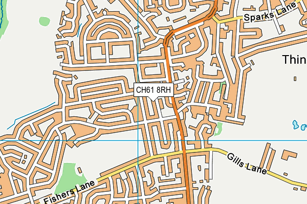 CH61 8RH map - OS VectorMap District (Ordnance Survey)