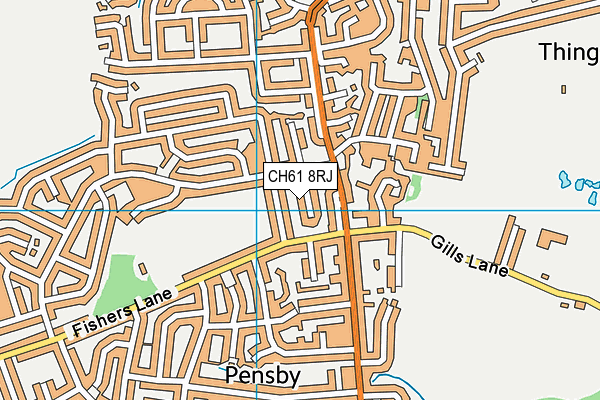 CH61 8RJ map - OS VectorMap District (Ordnance Survey)