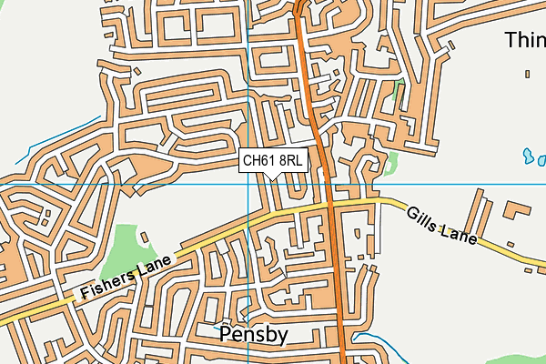 CH61 8RL map - OS VectorMap District (Ordnance Survey)