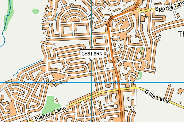 CH61 8RN map - OS VectorMap District (Ordnance Survey)