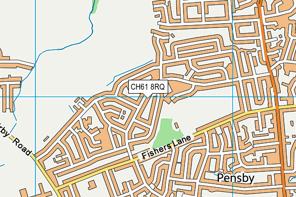 CH61 8RQ map - OS VectorMap District (Ordnance Survey)