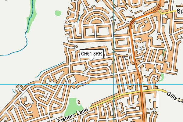 CH61 8RR map - OS VectorMap District (Ordnance Survey)