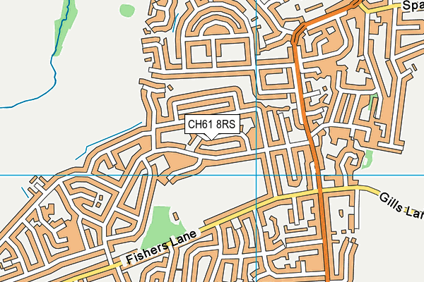 CH61 8RS map - OS VectorMap District (Ordnance Survey)