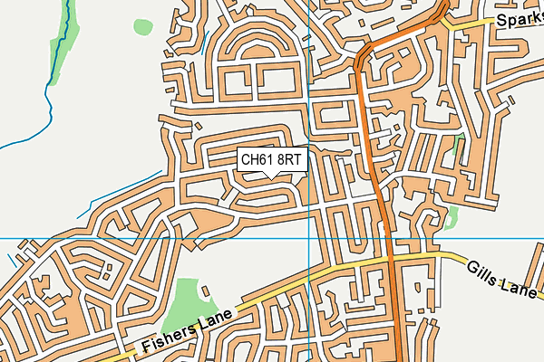 CH61 8RT map - OS VectorMap District (Ordnance Survey)