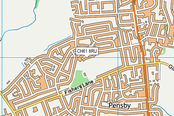 CH61 8RU map - OS VectorMap District (Ordnance Survey)