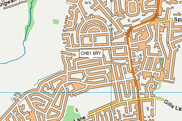 CH61 8RY map - OS VectorMap District (Ordnance Survey)