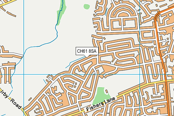 CH61 8SA map - OS VectorMap District (Ordnance Survey)