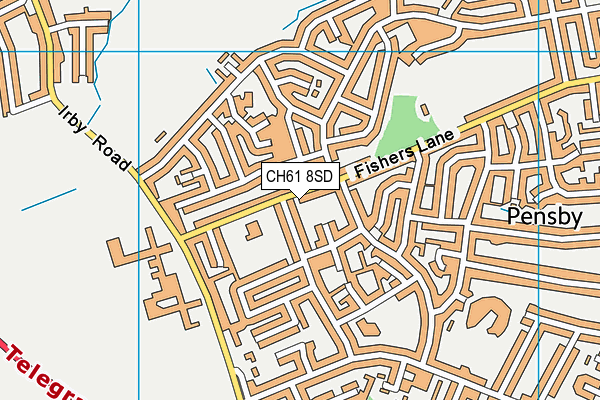 CH61 8SD map - OS VectorMap District (Ordnance Survey)