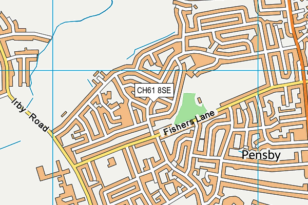 CH61 8SE map - OS VectorMap District (Ordnance Survey)