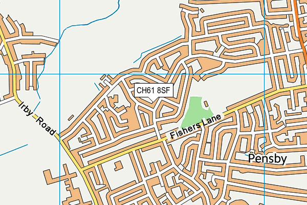 CH61 8SF map - OS VectorMap District (Ordnance Survey)