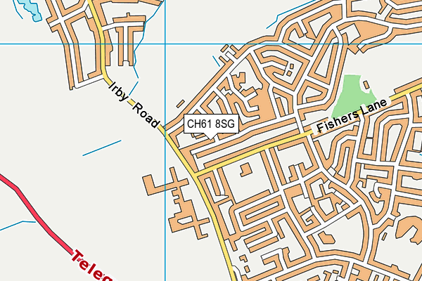 CH61 8SG map - OS VectorMap District (Ordnance Survey)