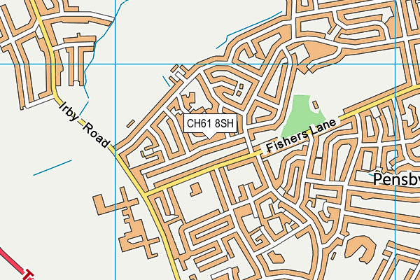 CH61 8SH map - OS VectorMap District (Ordnance Survey)