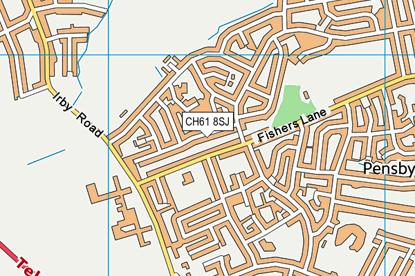 CH61 8SJ map - OS VectorMap District (Ordnance Survey)