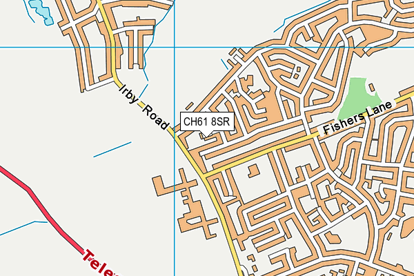 CH61 8SR map - OS VectorMap District (Ordnance Survey)