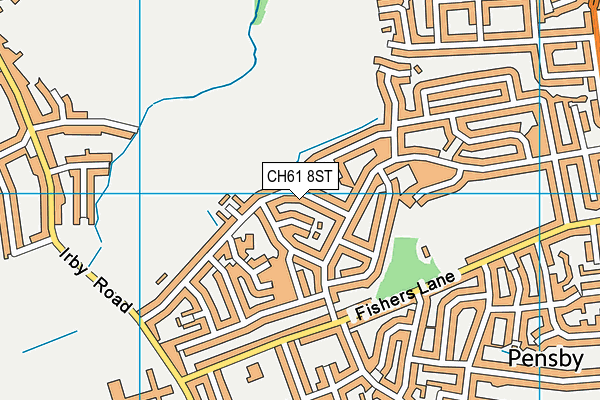 CH61 8ST map - OS VectorMap District (Ordnance Survey)