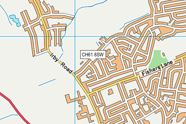 CH61 8SW map - OS VectorMap District (Ordnance Survey)