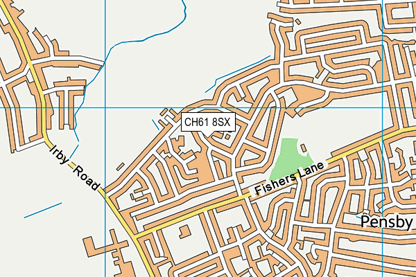 CH61 8SX map - OS VectorMap District (Ordnance Survey)