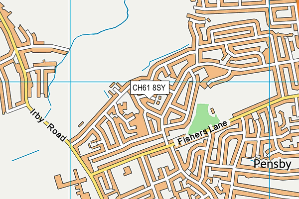 CH61 8SY map - OS VectorMap District (Ordnance Survey)