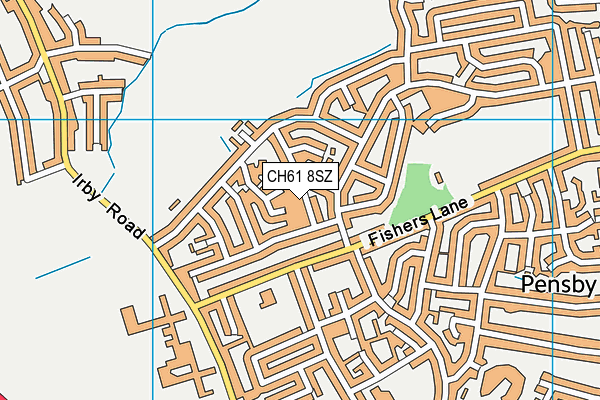 CH61 8SZ map - OS VectorMap District (Ordnance Survey)