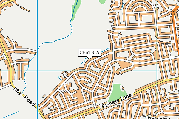 CH61 8TA map - OS VectorMap District (Ordnance Survey)