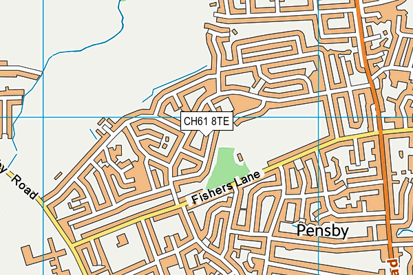 CH61 8TE map - OS VectorMap District (Ordnance Survey)