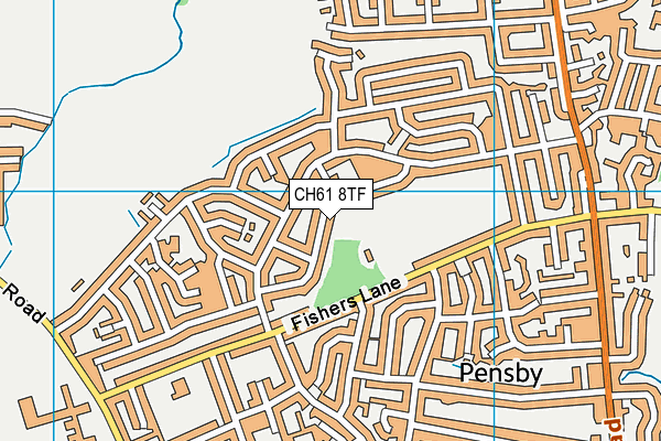 CH61 8TF map - OS VectorMap District (Ordnance Survey)