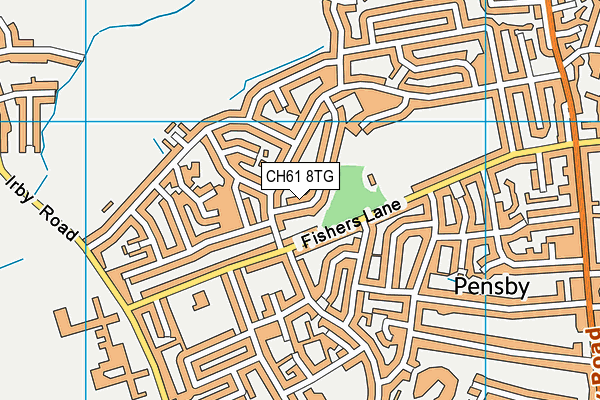 CH61 8TG map - OS VectorMap District (Ordnance Survey)