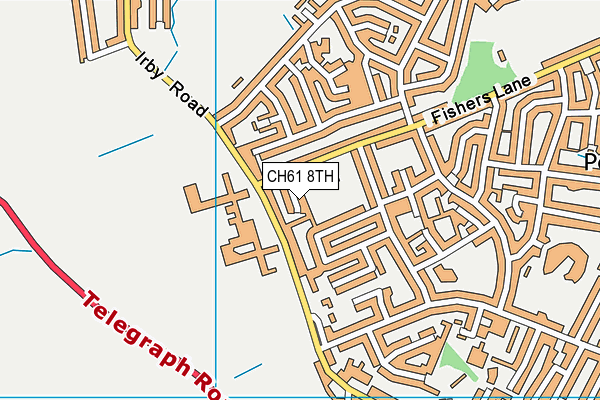 CH61 8TH map - OS VectorMap District (Ordnance Survey)