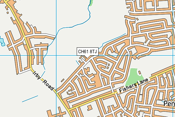 CH61 8TJ map - OS VectorMap District (Ordnance Survey)