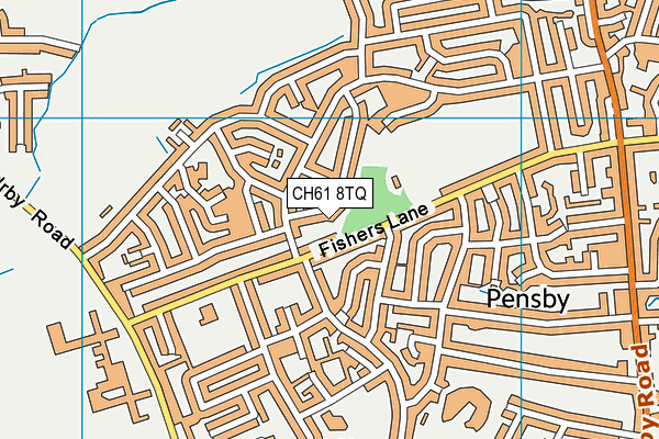 CH61 8TQ map - OS VectorMap District (Ordnance Survey)