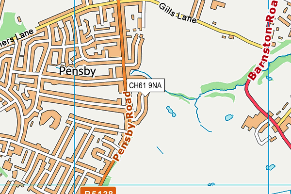 CH61 9NA map - OS VectorMap District (Ordnance Survey)