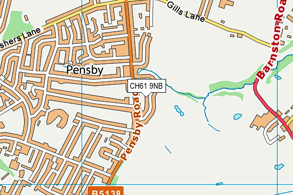 CH61 9NB map - OS VectorMap District (Ordnance Survey)