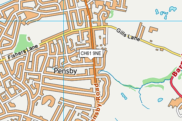 CH61 9NE map - OS VectorMap District (Ordnance Survey)